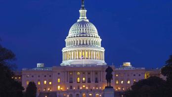 The Capitol at night